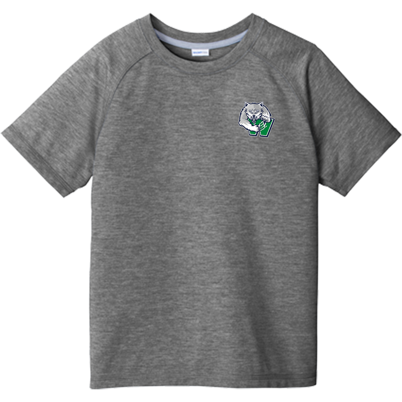 Woodbridge Wolfpack Youth PosiCharge Tri-Blend Wicking Raglan Tee